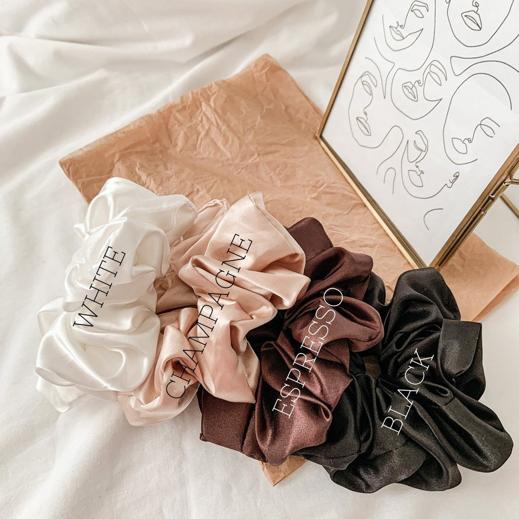 Satin Sweetheart Scrunchies for Effortless Hair Styling and Chic Looks by DC-Namaste Jewelry