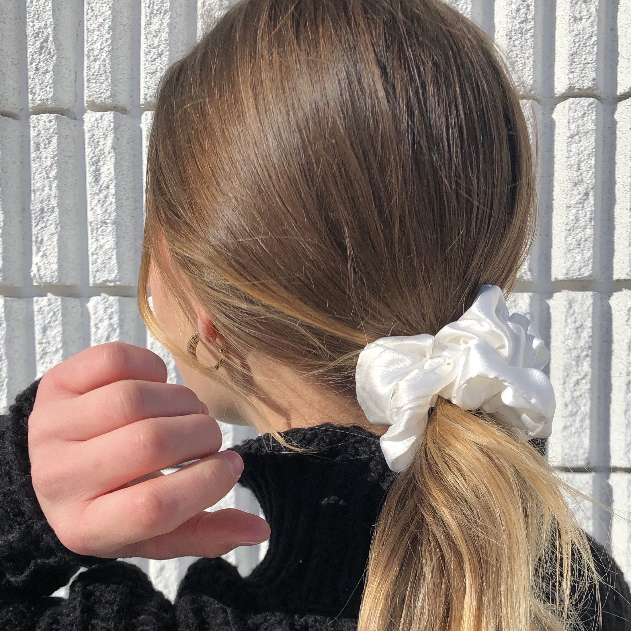 Satin Sweetheart Scrunchies for Effortless Hair Styling and Chic Looks by DC-Namaste Jewelry