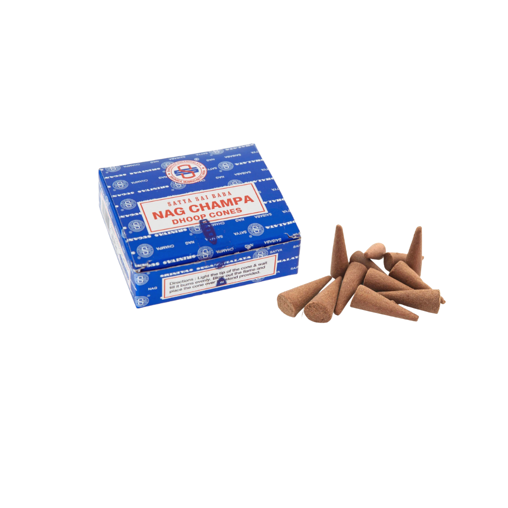 Satya Nag Champa Dhoop Cones | 12pk by Auric Blends
