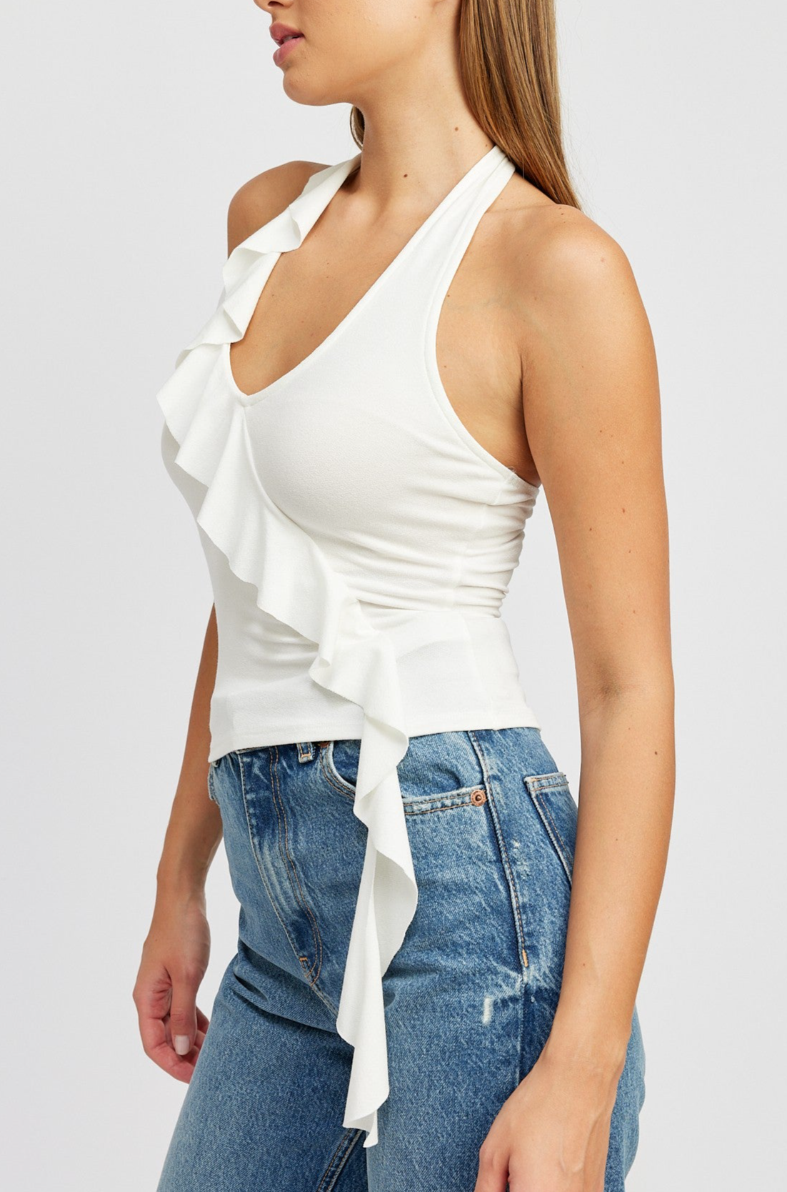 Ella Ruffle Top by N&C Boutique