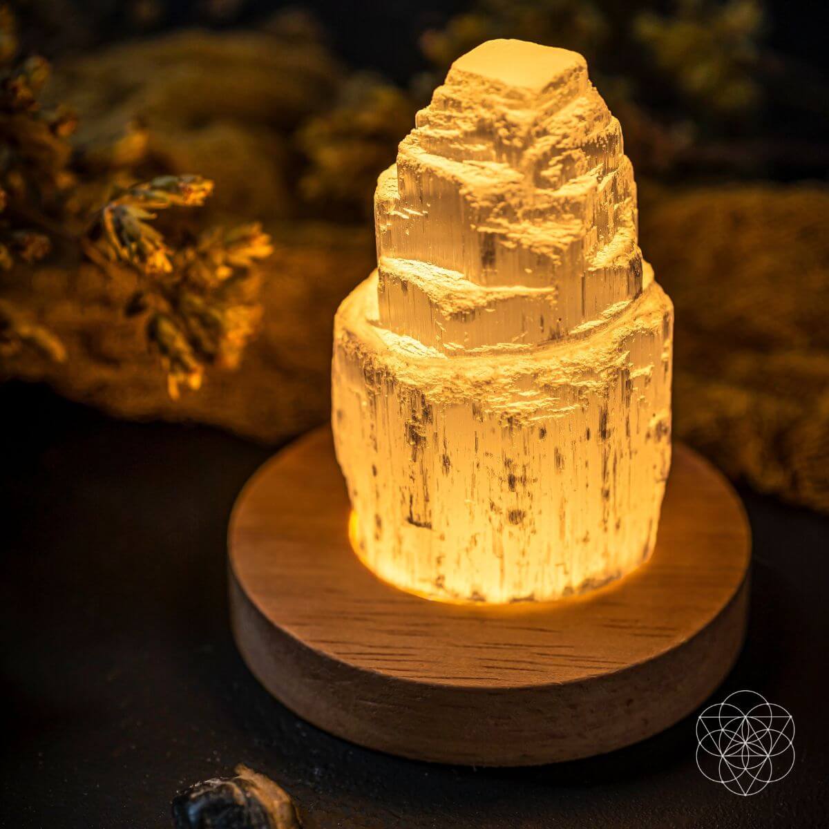 Selenite Cleansing Lamp by Conscious Items
