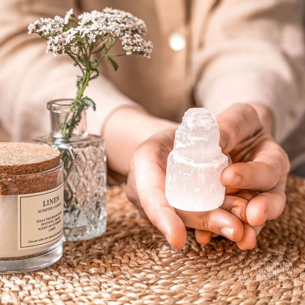Selenite Cleansing Lamp by Conscious Items