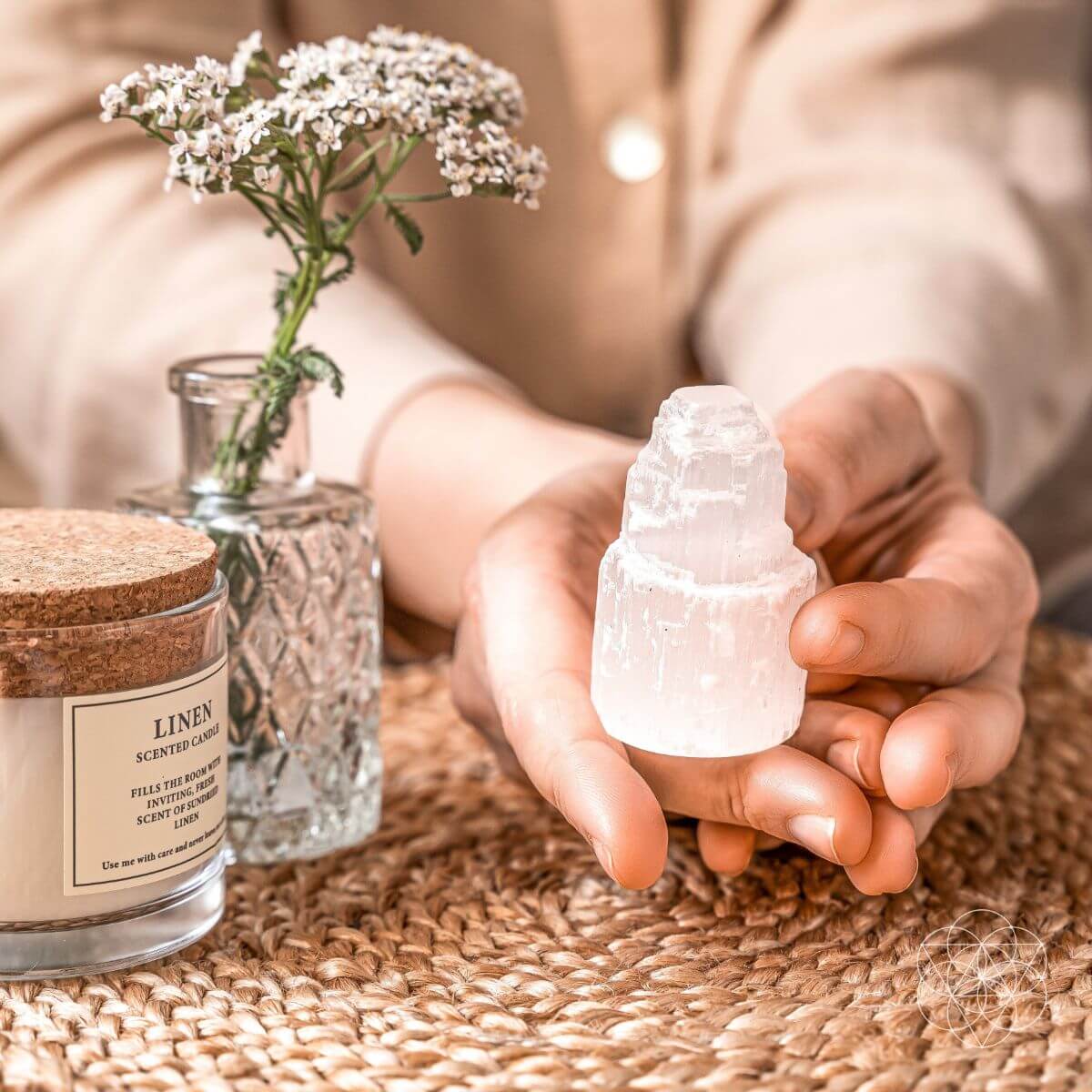 Selenite Cleansing Lamp by Conscious Items