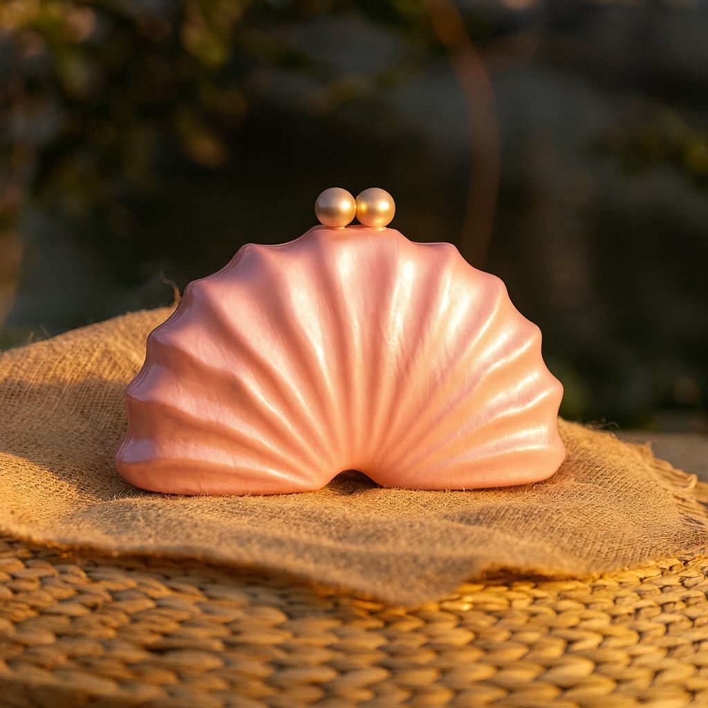Shell Acrylic Clutch Evening Bag (MAC300) by Mariam's Collection