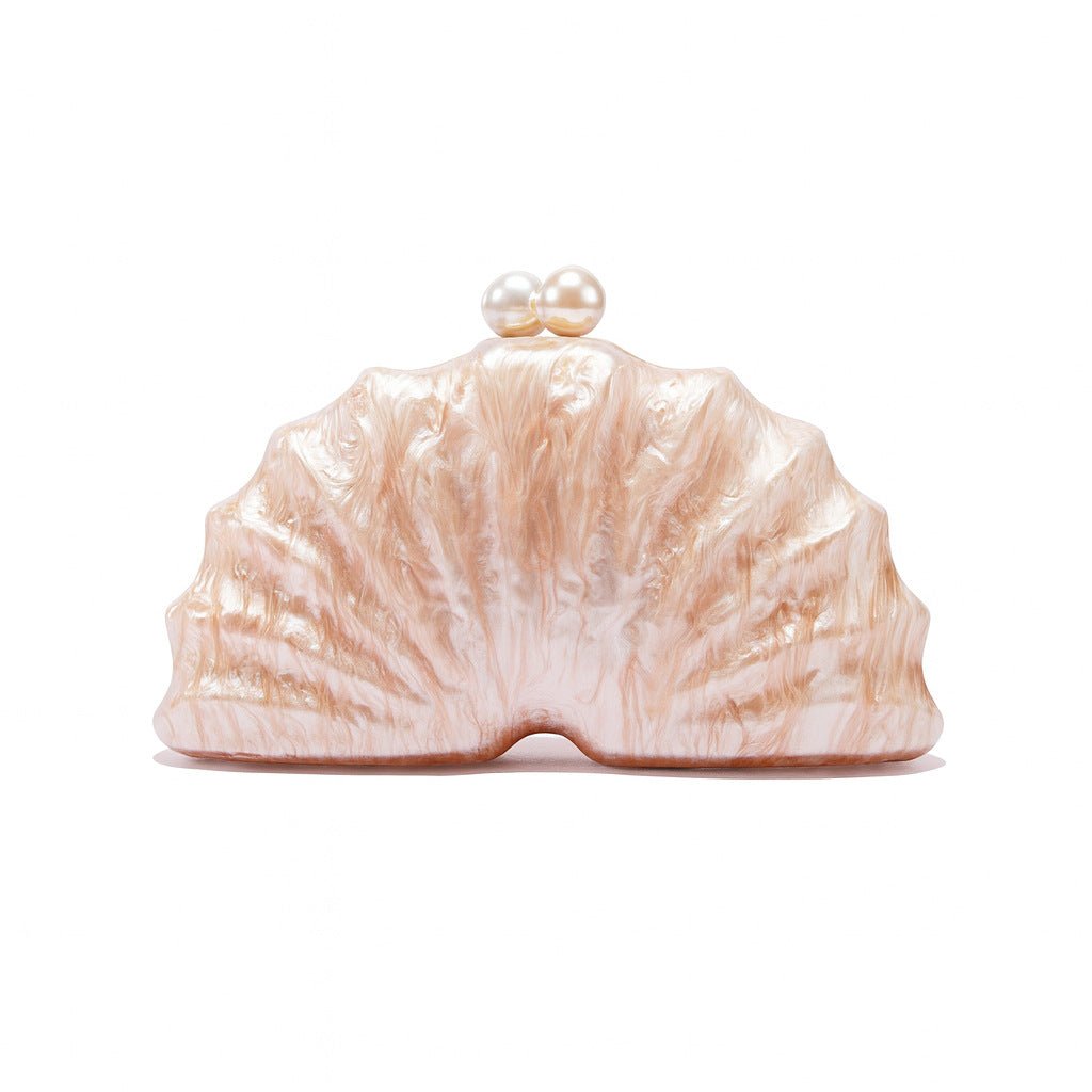 Shell Acrylic Clutch Evening Bag (MAC300) by Mariam's Collection