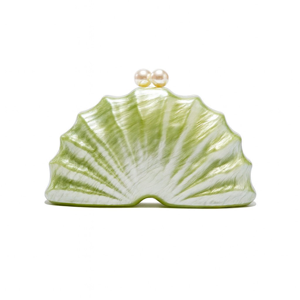 Shell Acrylic Clutch Evening Bag (MAC300) by Mariam's Collection