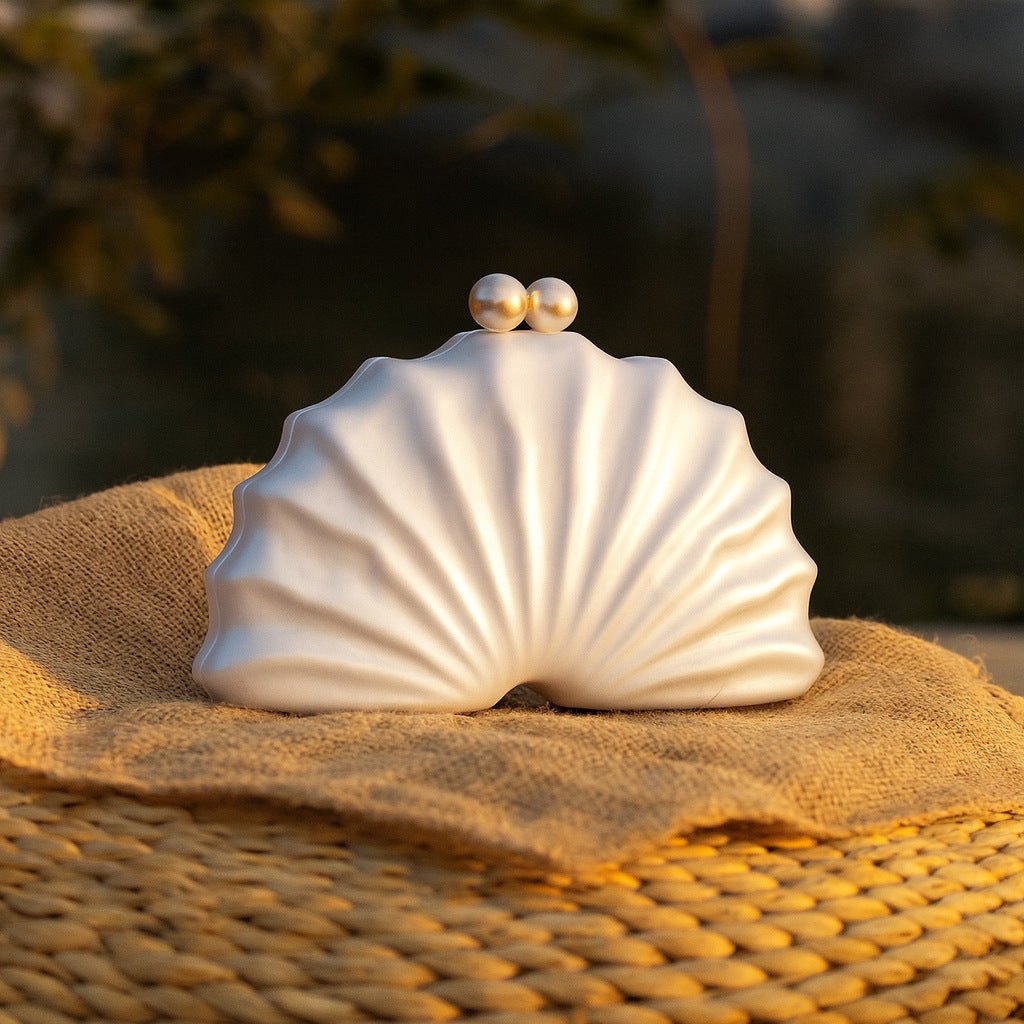Shell Acrylic Clutch Evening Bag (MAC300) by Mariam's Collection