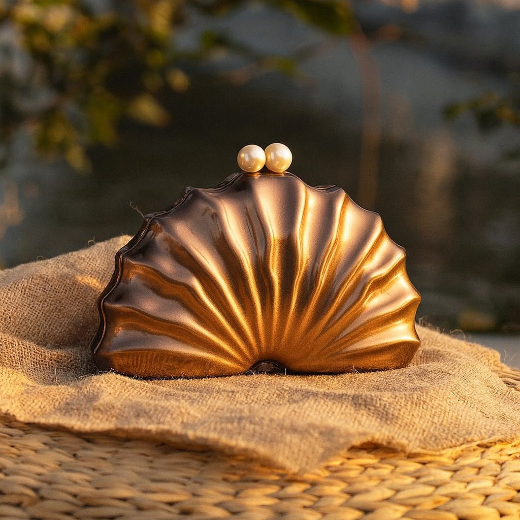 Shell Acrylic Clutch Evening Bag (MAC300) by Mariam's Collection