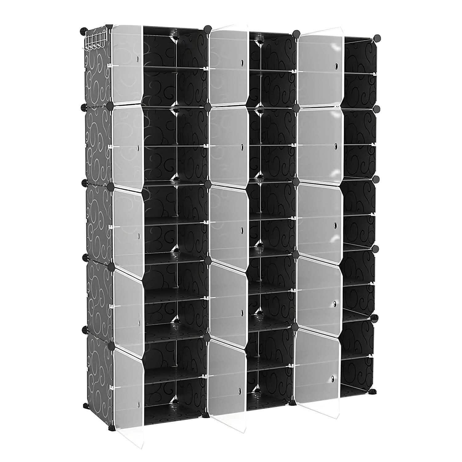 Shoe Rack Organizer with Transparent Doors by DailySale