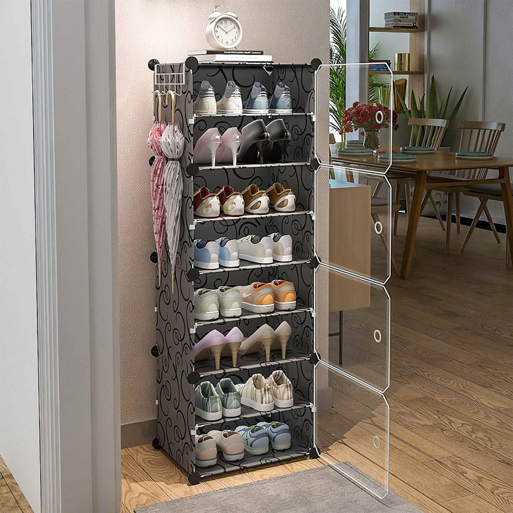 Shoe Rack Organizer with Transparent Doors by DailySale