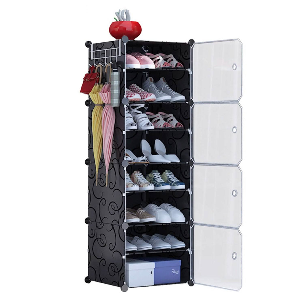 Shoe Rack Organizer with Transparent Doors by DailySale