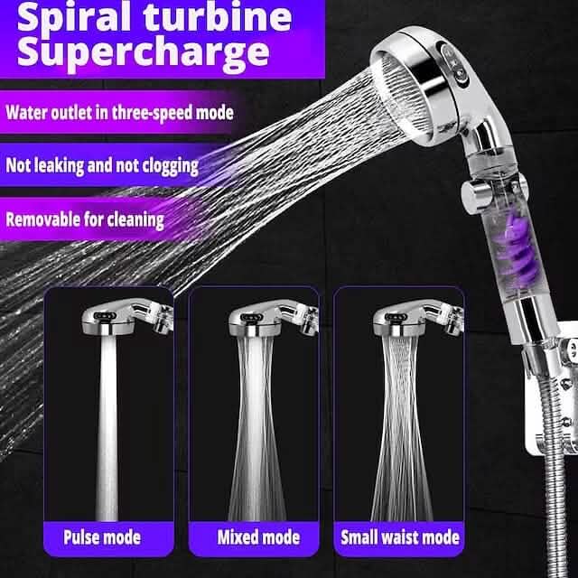 Shower Head High Pressure 3-Function SPA Shower Head by DailySale