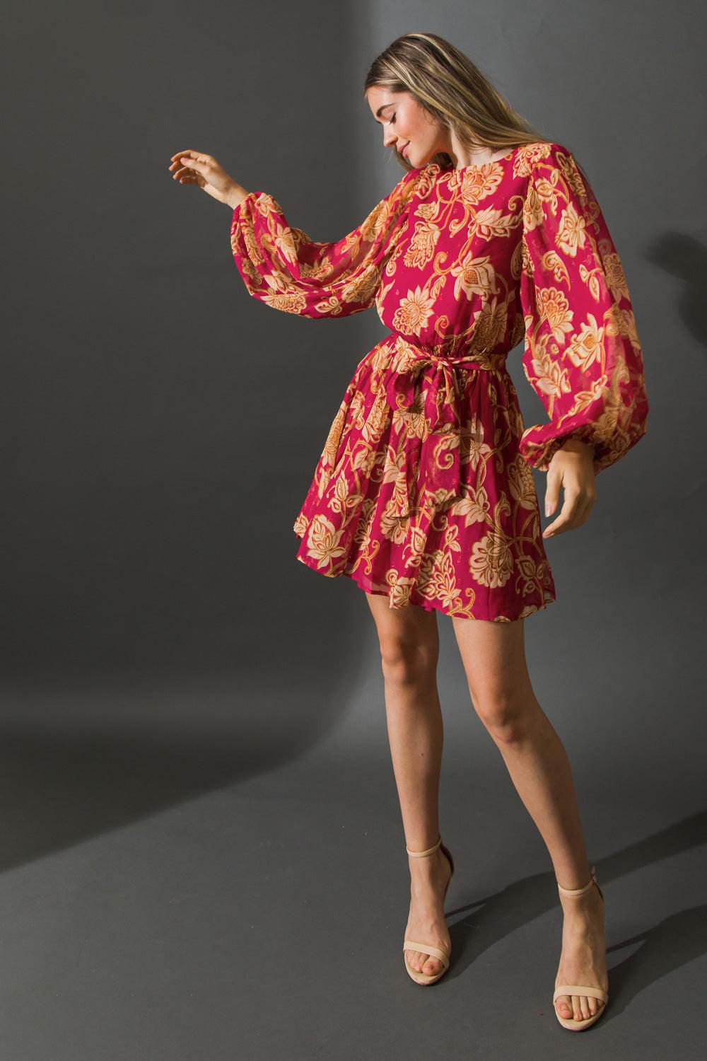 ONE THAT GOT AWAY WOVEN MINI DRESS by Flying Tomato
