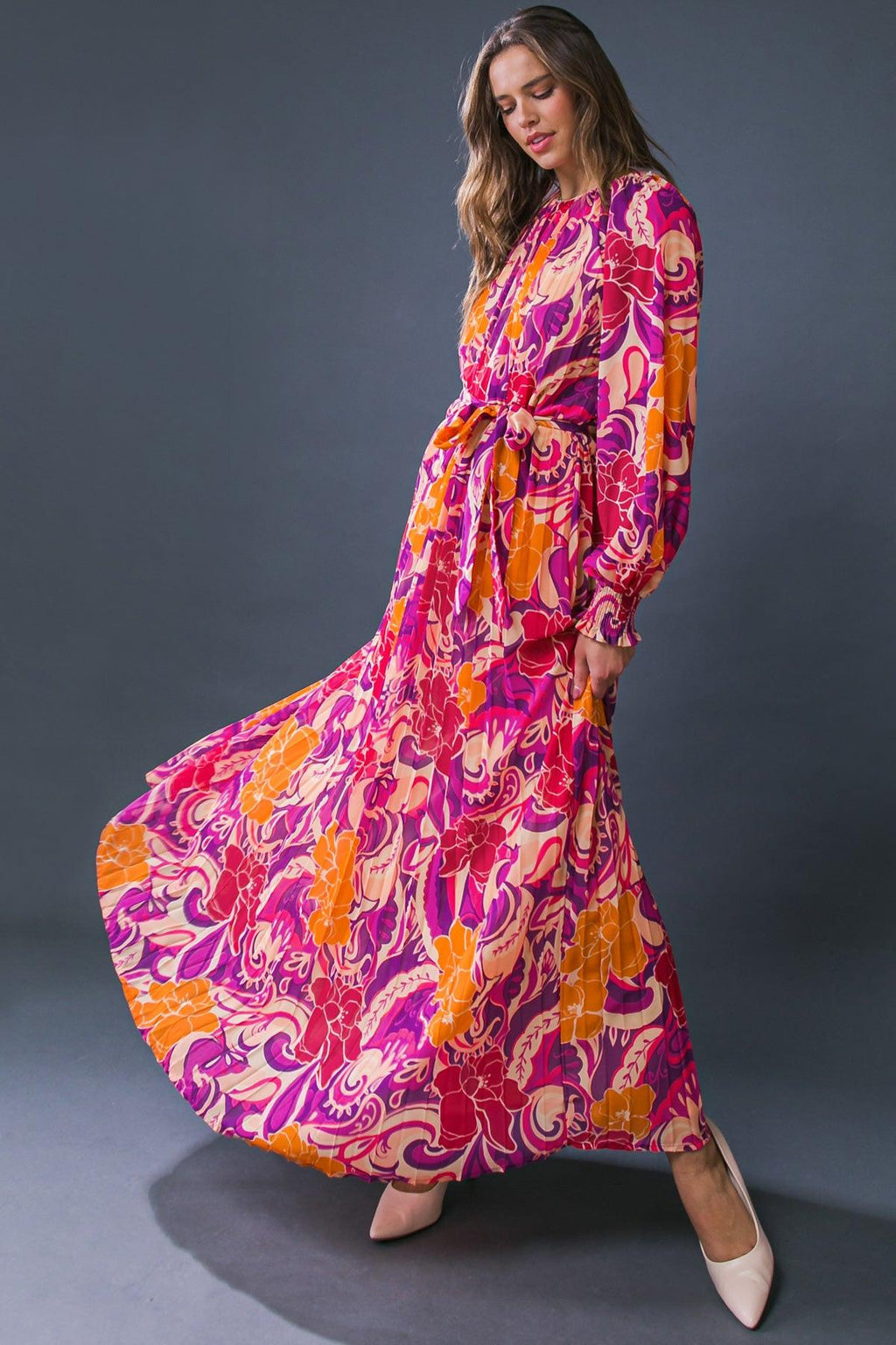 CHANGING LOCATIONS WOVEN MAXI DRESS by Flying Tomato