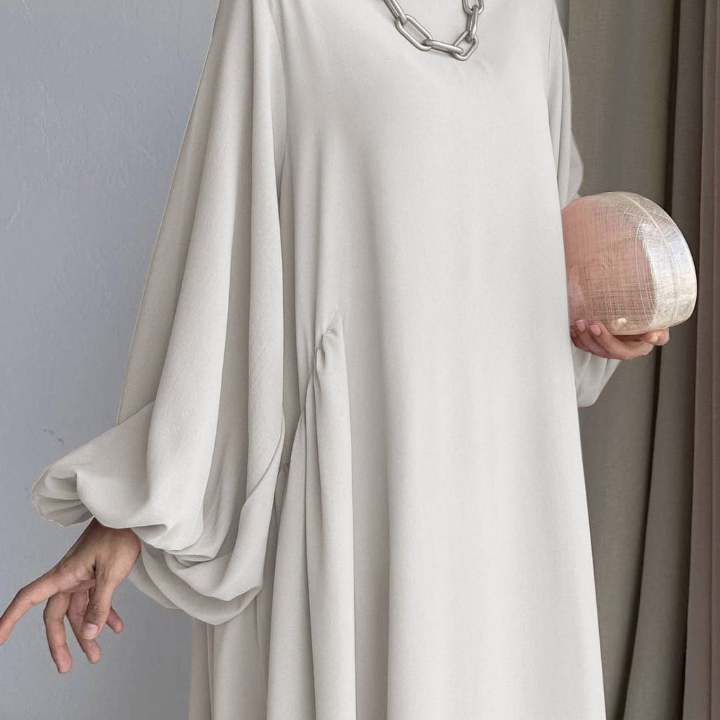 Simple Puff Balloon Sleeve Abaya (MA066) by Mariam's Collection