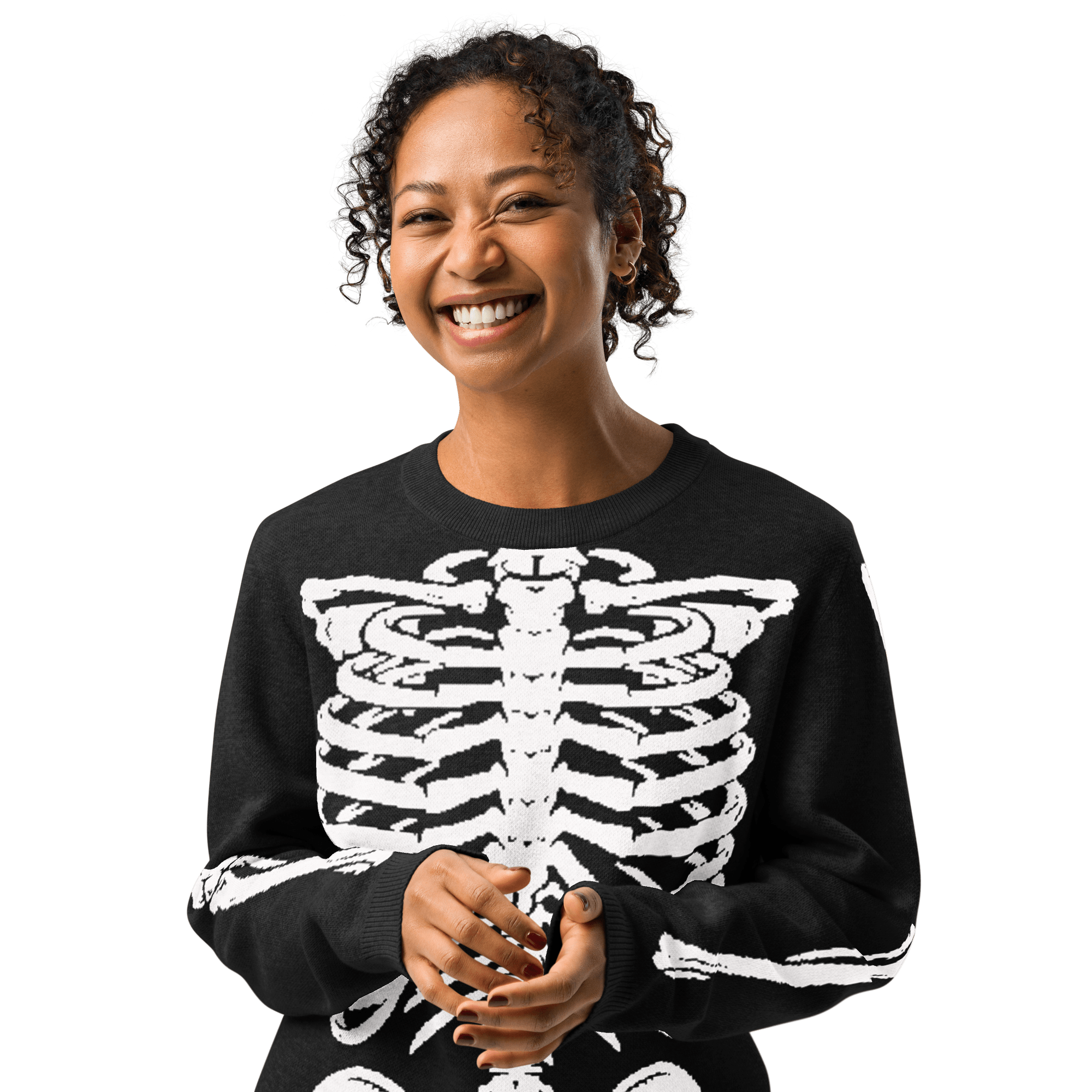 Skeleton Squad Knit Crew Neck Sweater by Goth Cloth Co.