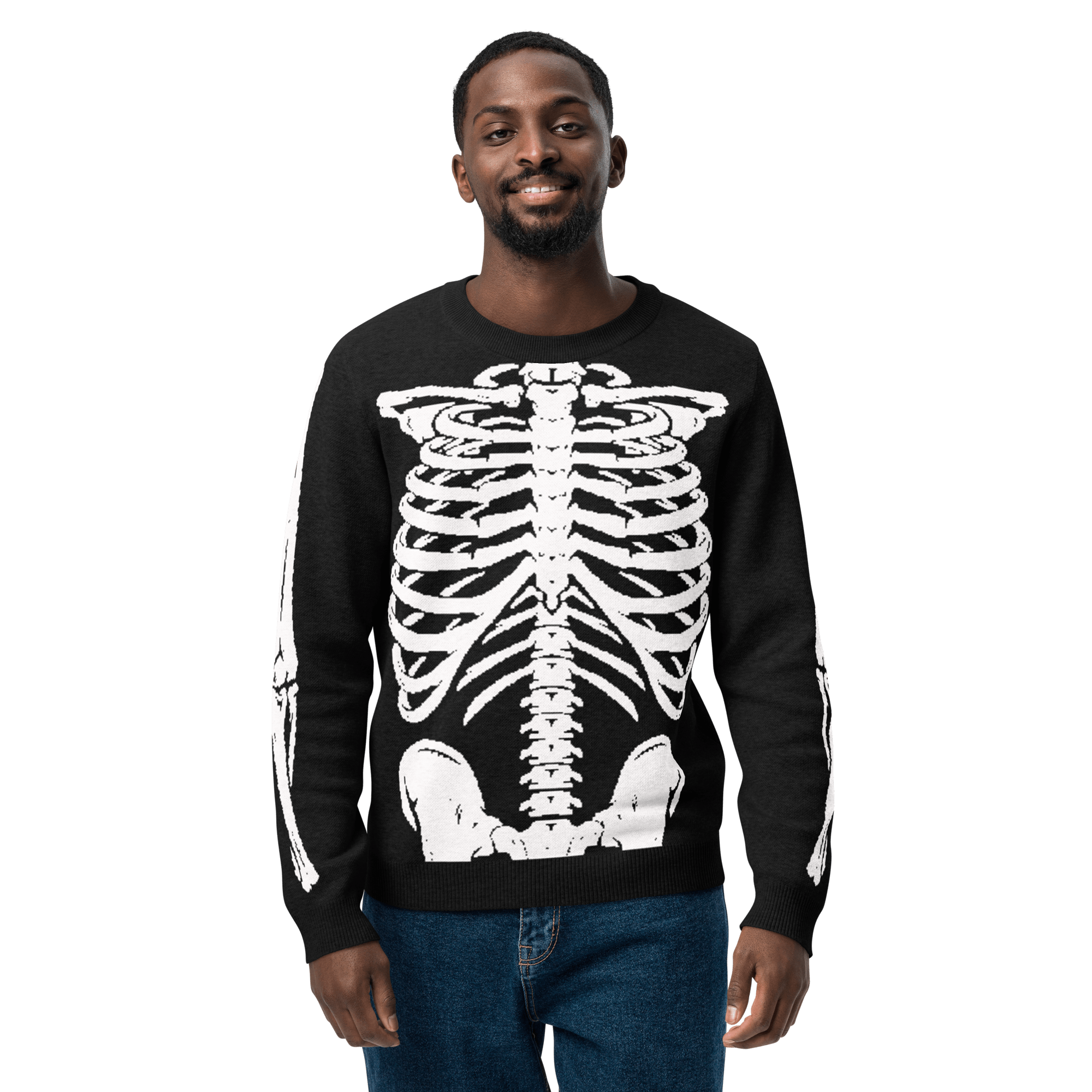 Skeleton Squad Knit Crew Neck Sweater by Goth Cloth Co.