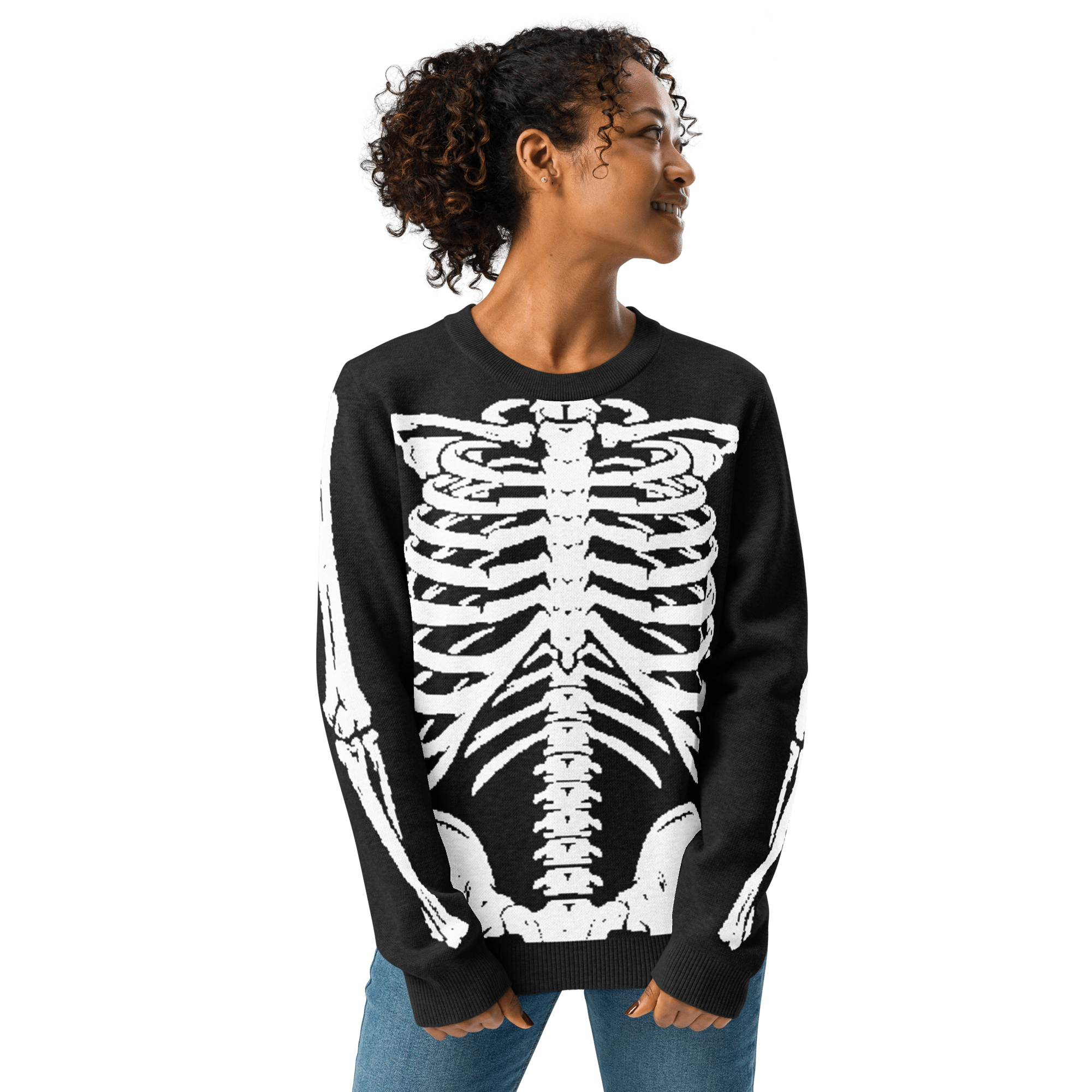 Skeleton Squad Knit Crew Neck Sweater by Goth Cloth Co.