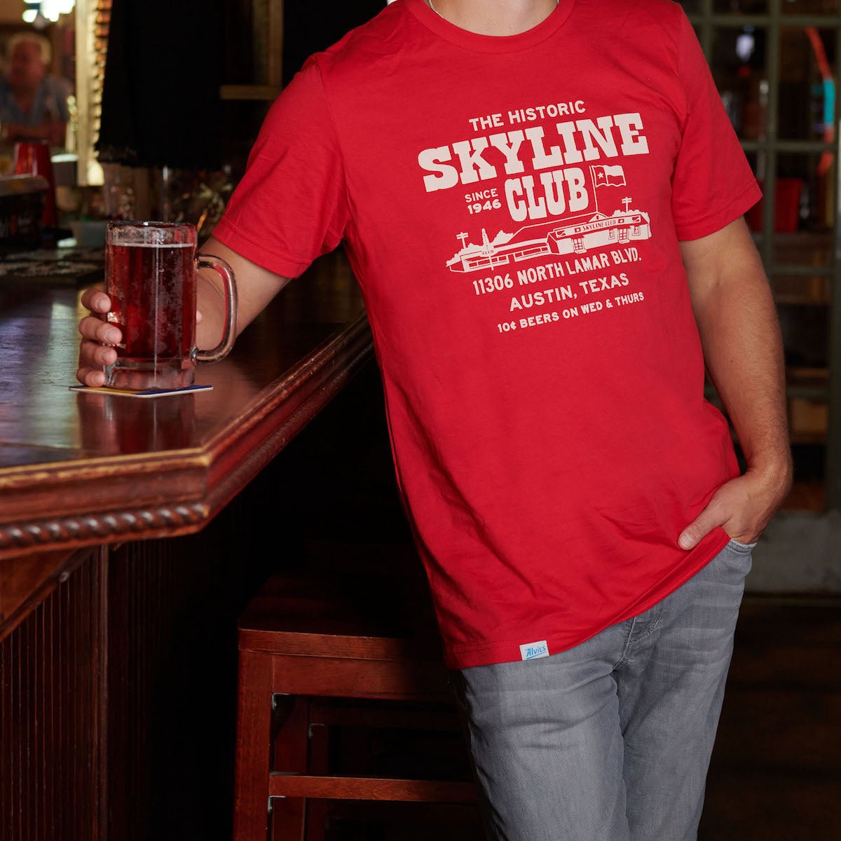 Skyline Club T-Shirt by Alvies