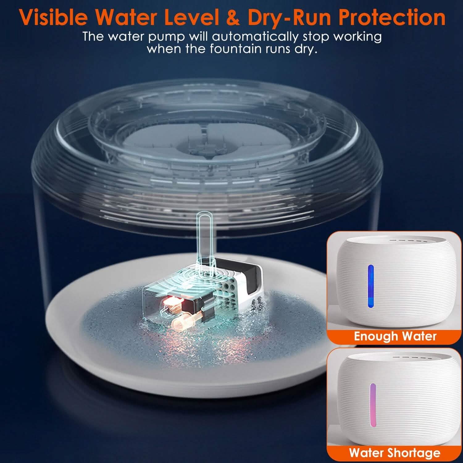 Smart Pet Drinking Fountain with LED Light 7-Pack Replaceable Water Filters by DailySale