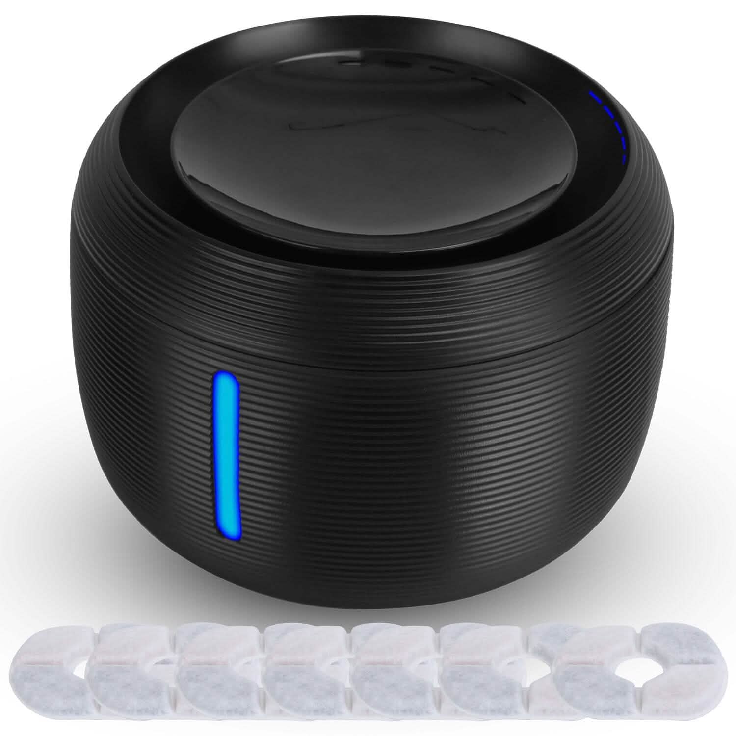 Smart Pet Drinking Fountain with LED Light 7-Pack Replaceable Water Filters by DailySale