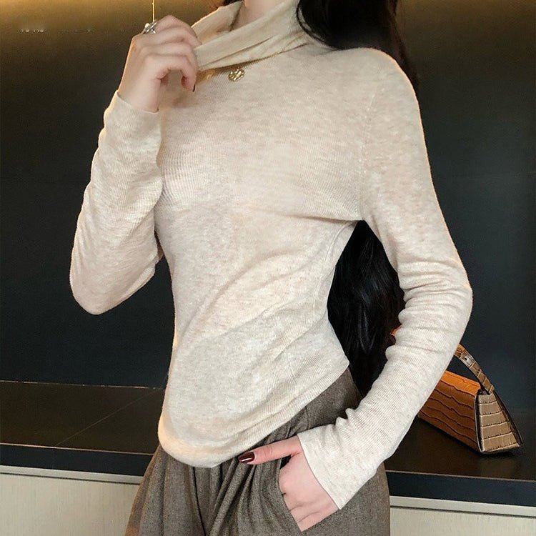 Soft Wool Blend Turtleneck Base Layer Top(MS179) by Mariam's Collection