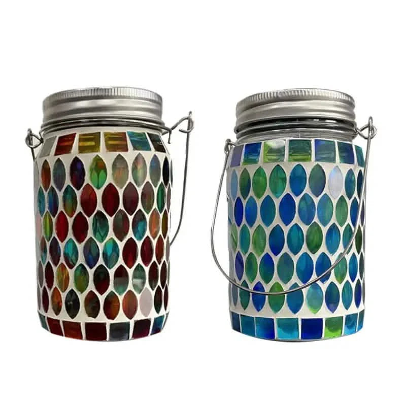 Solar Mosaic LED Waterproof Outdoor Hanging Lanterns by DailySale