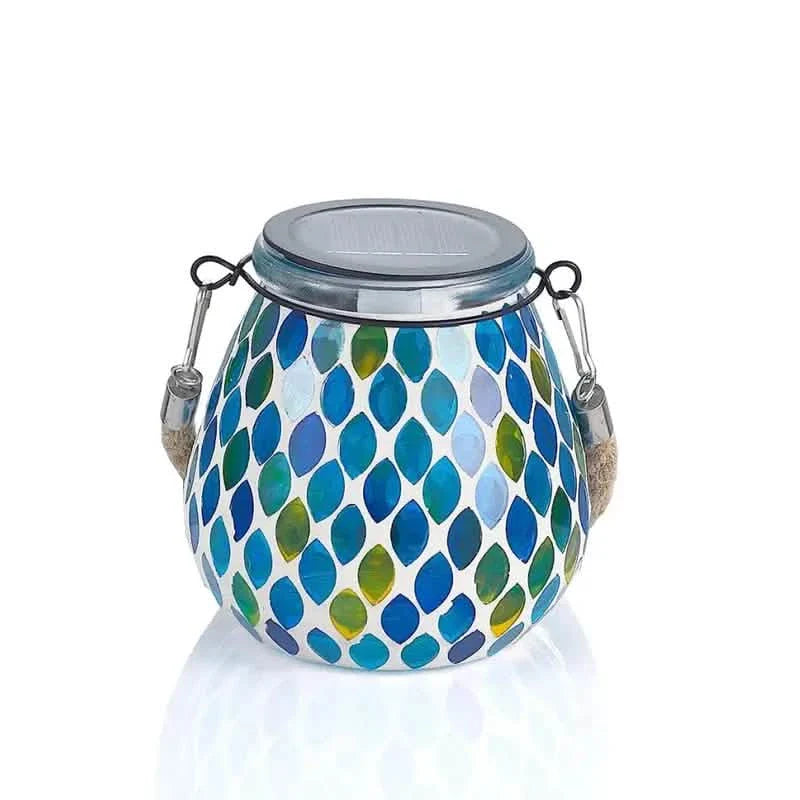 Solar Outdoor Mosaic Lantern by DailySale