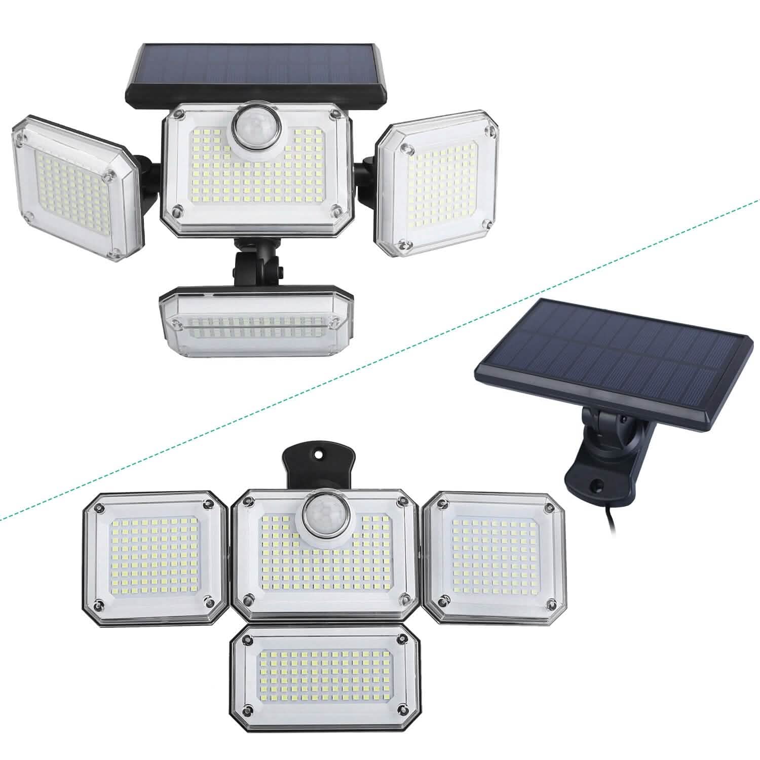 Solar Powered Wall Lights Outdoor Motion Sensor Lamps by DailySale