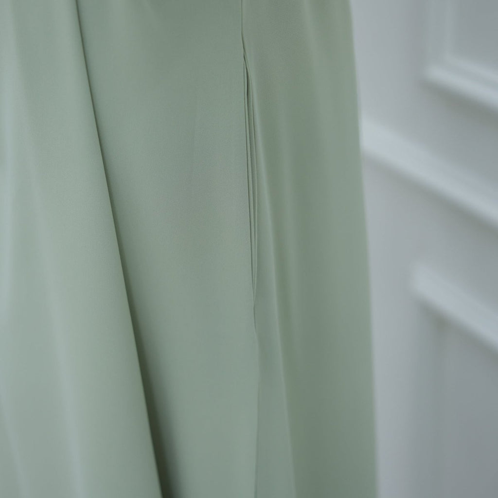 Solid Color Nida Abaya with Belt | A-Line Maxi Dress Abaya (MA359) by Mariam's Collection