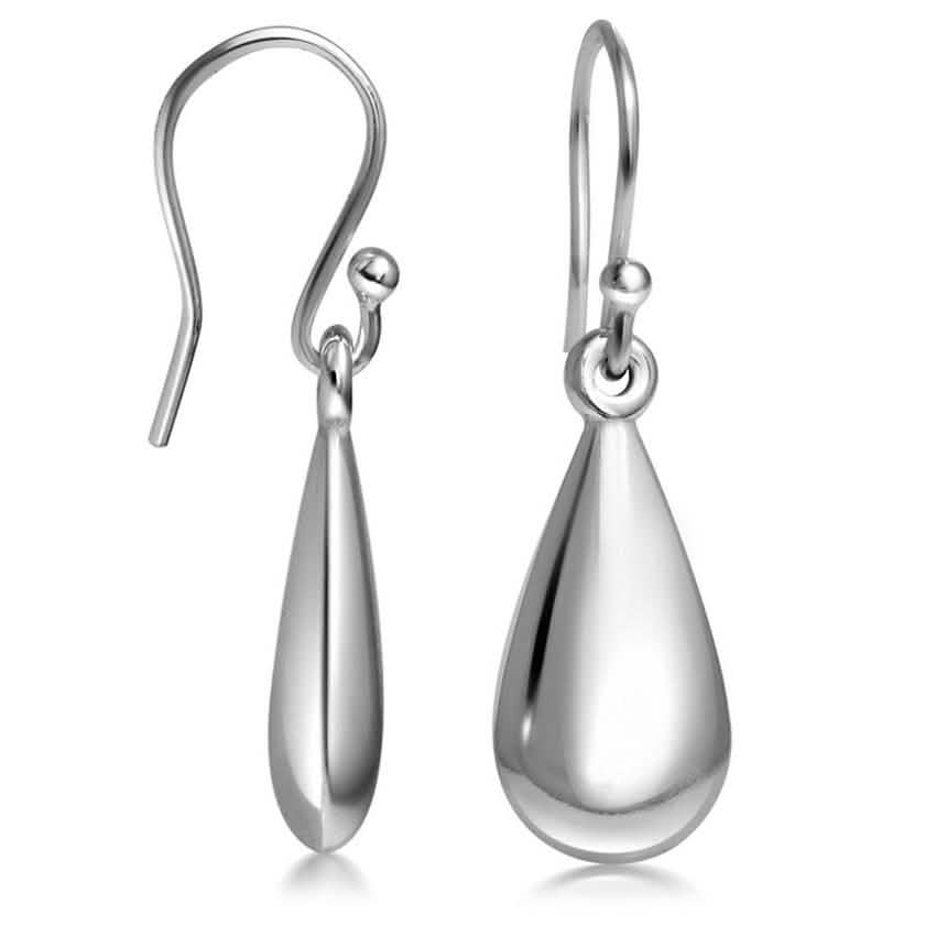 Solid Sterling Pear Shape Hanging Earrings By Paolo Fortelini by DailySale