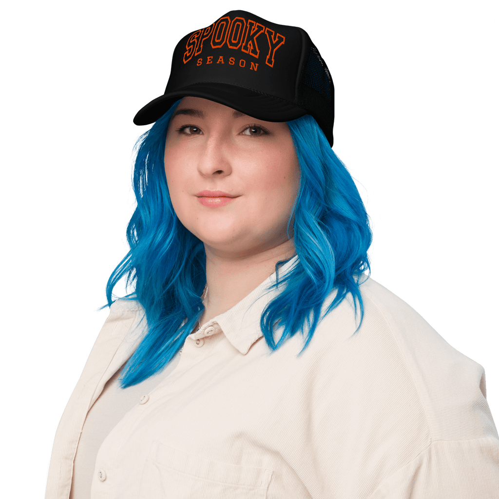 Spooky Season Embroidered Foam Trucker Hat by Goth Cloth Co.