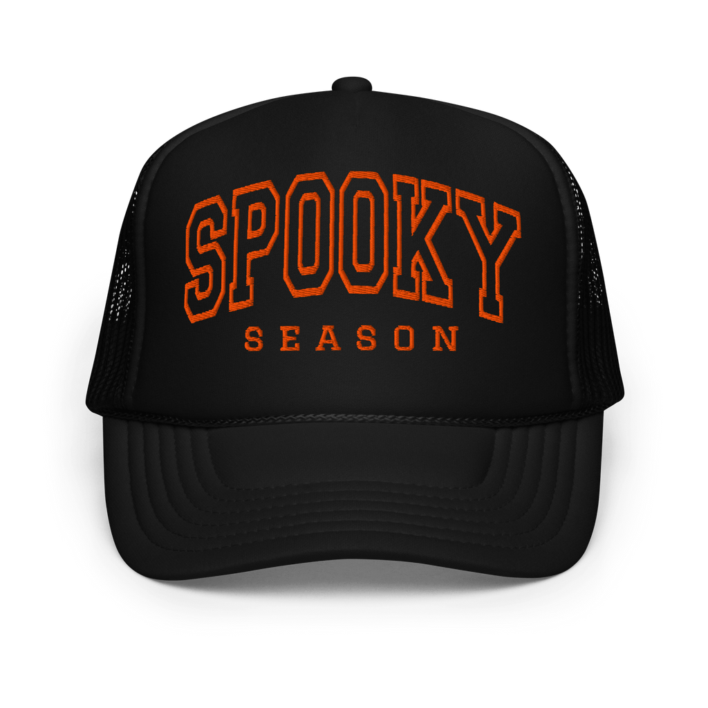 Spooky Season Embroidered Foam Trucker Hat by Goth Cloth Co.