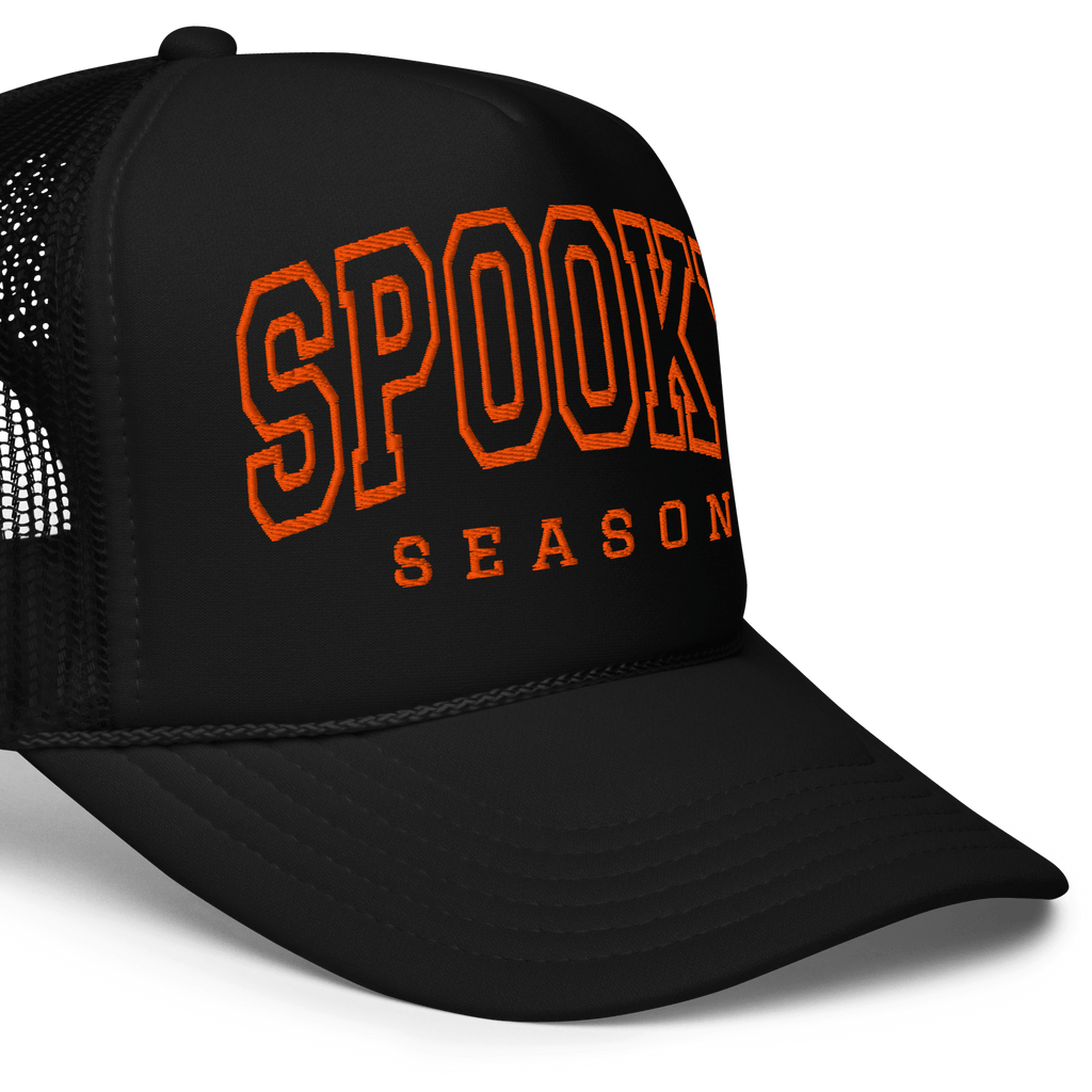 Spooky Season Embroidered Foam Trucker Hat by Goth Cloth Co.