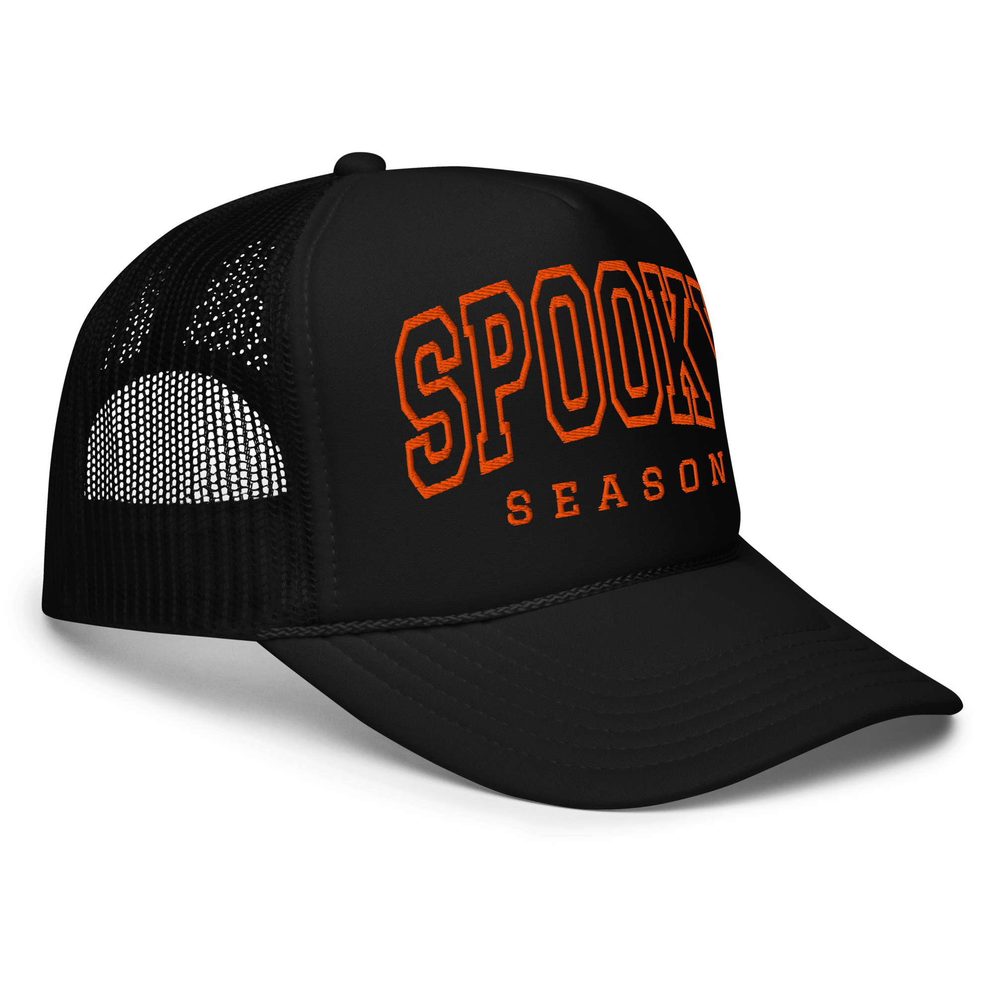 Spooky Season Embroidered Foam Trucker Hat by Goth Cloth Co.