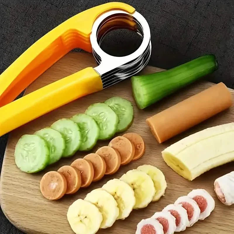 Stainless Steel Banana & Cucumber Slicer by DailySale