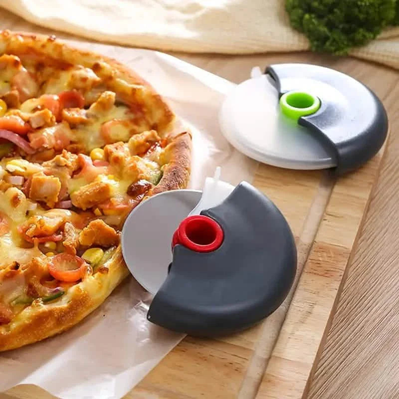 Stainless Steel Round Wheel Cutter with Lid by DailySale