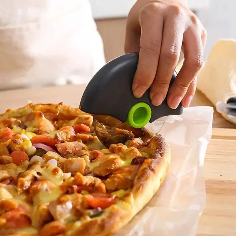 Stainless Steel Round Wheel Cutter with Lid by DailySale