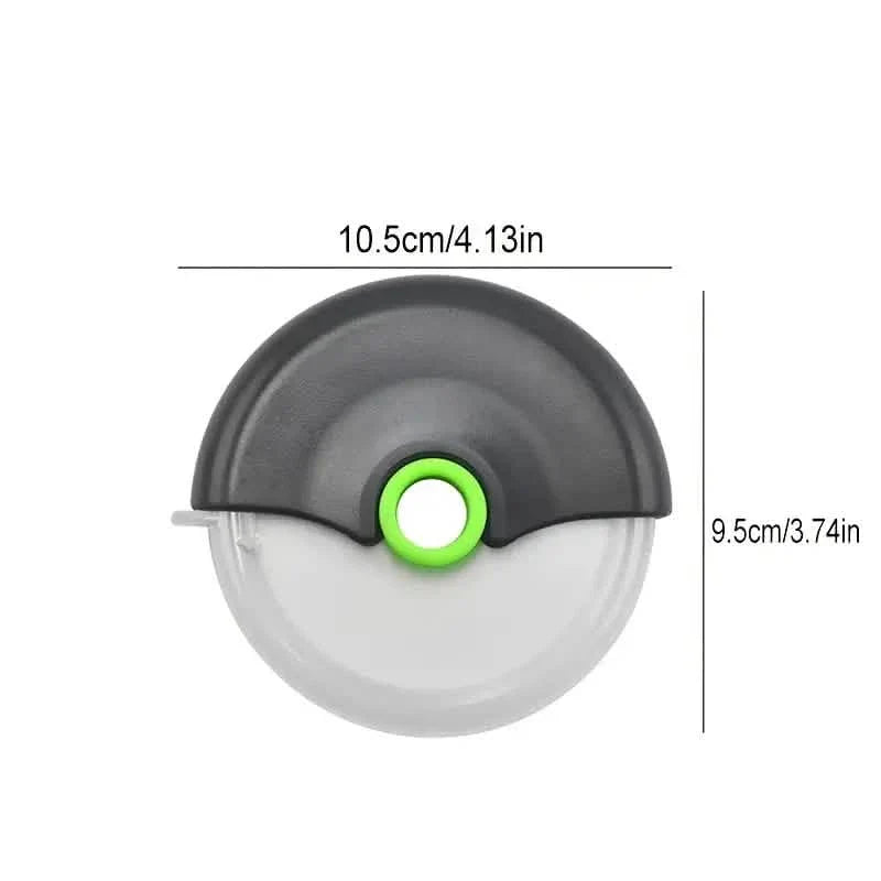 Stainless Steel Round Wheel Cutter with Lid by DailySale