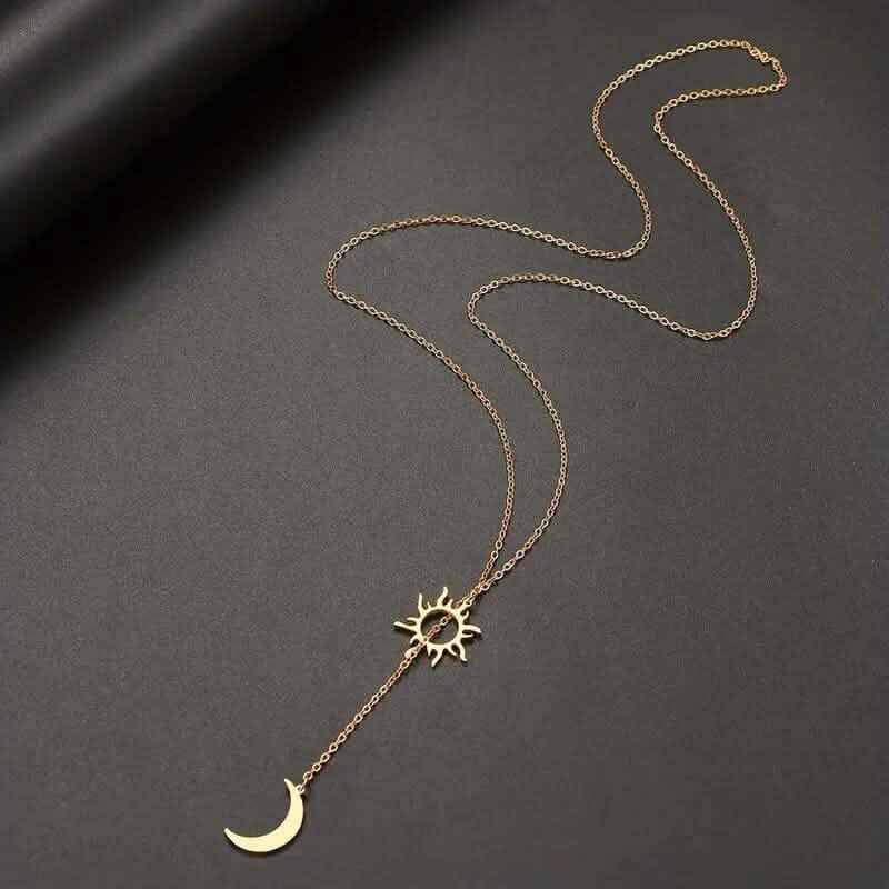 Stainless Steel Sun Totem and Moon Necklace by DailySale