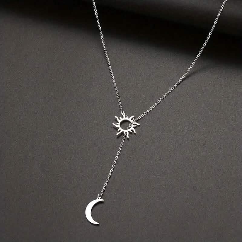 Stainless Steel Sun Totem and Moon Necklace by DailySale