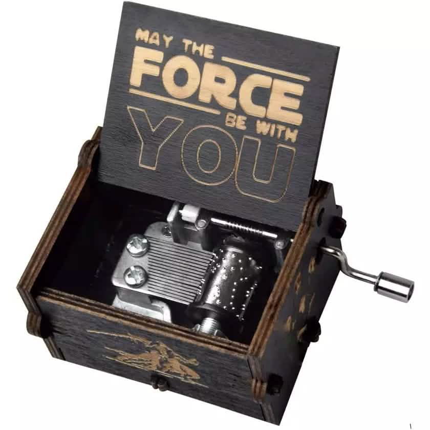 Star Wars Engraved Wooden Music Box by DailySale