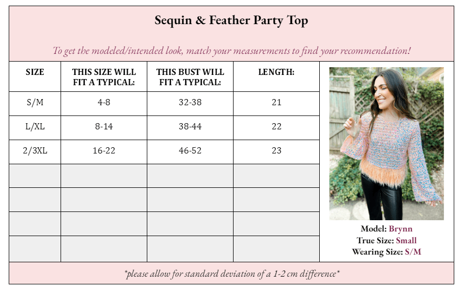 Starla Sequin & Feather Party Top by Girl Code Couture