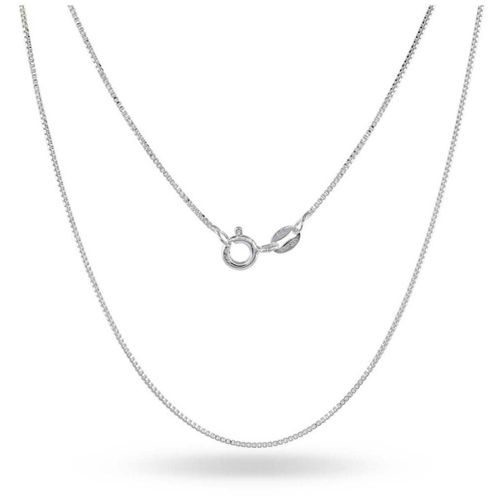 Sterling Silver .8MM Unisex Box Chain Necklace by DailySale