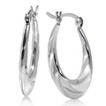 Sterling Silver Classic Shrimp Hoop Earrings By Paolo Fortelini by DailySale