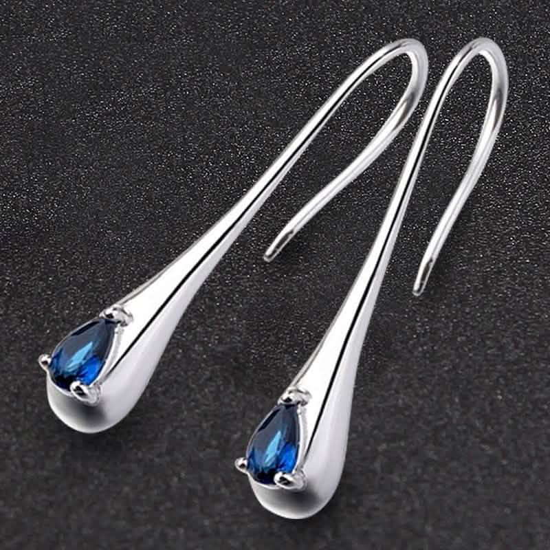 Sterling Silver Gemstone Water Drop Earrings by DailySale