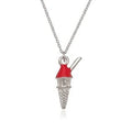 Sterling Silver Ice Cream Charm and Chain by DailySale