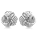 Sterling Silver Love Knot Stud Earrings by DailySale