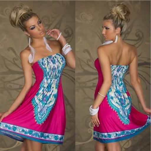 Strapless Paisley Print Dress - Assorted Styles and Sizes by DailySale