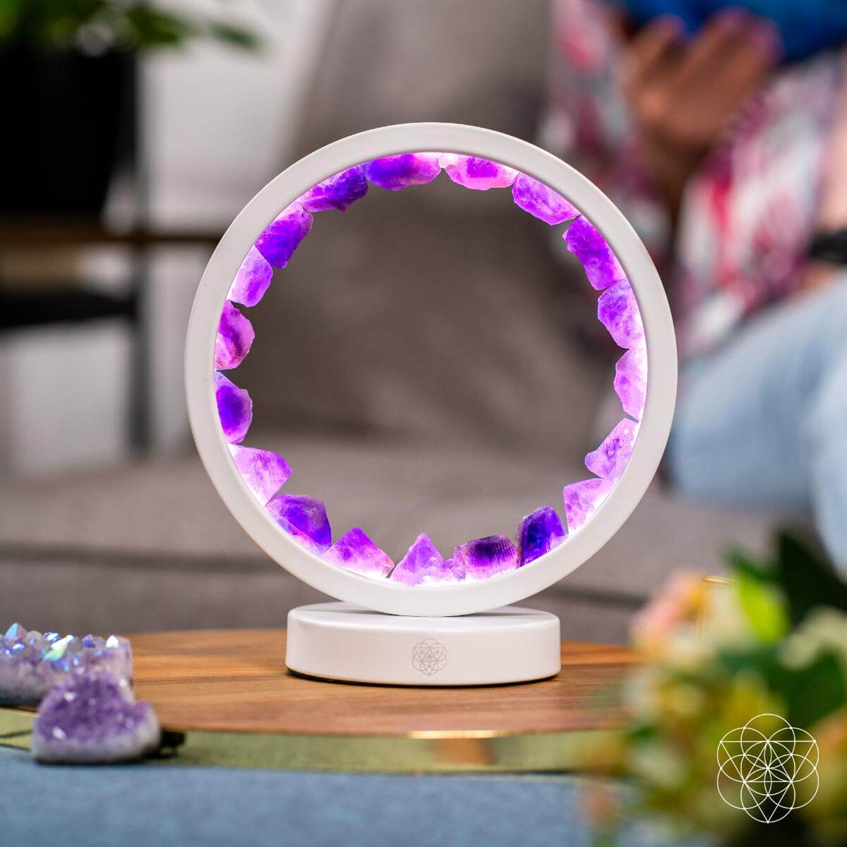 Stress Less, Sleep More – Amethyst Healing Lamp by Conscious Items